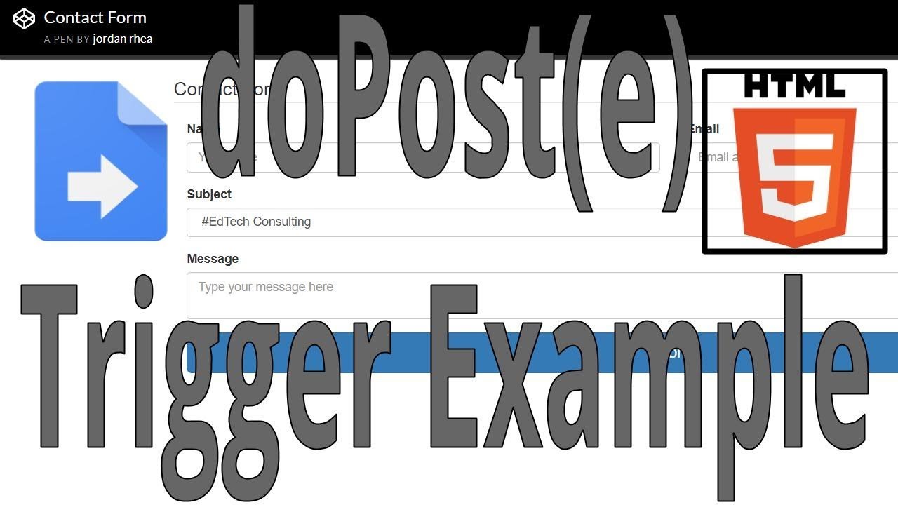 Apps Script: Contact Form Example
