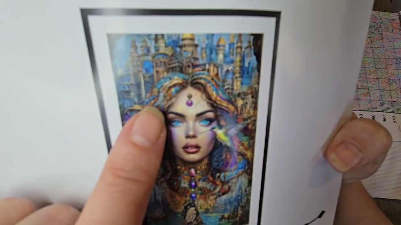 Wattobizz Stamped Cross Stitch Unboxing - Hummingbird Lady
