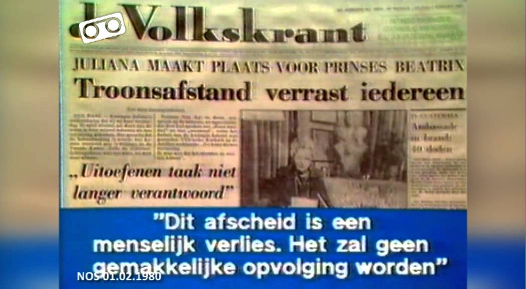 NOS Journaal - Aftreden Koningin Juliana (01.02.1980)