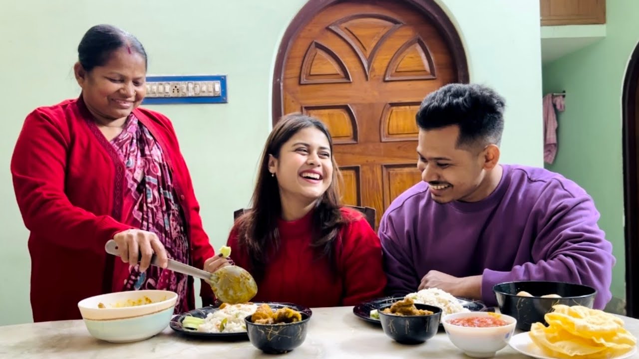 আজকে Gourav-দের বাড়িতে Grand Lunch করলাম🤩