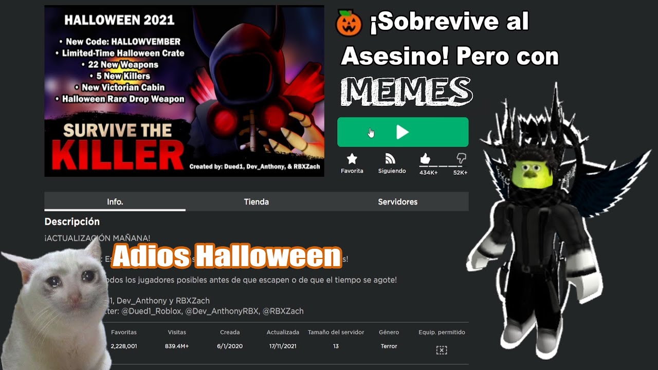 (STK) Sobrevive al Asesino pero con Memes #1 - Primer video xd