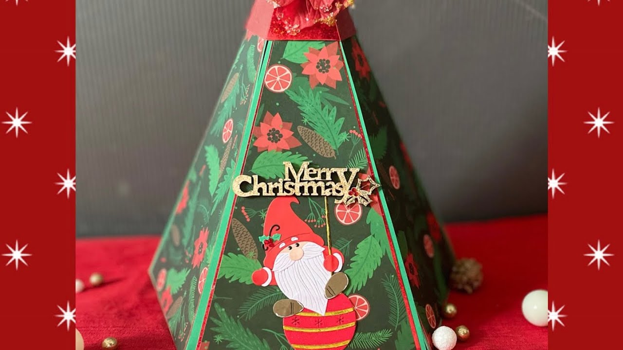 *Présentation* calendrier de l'avent sapin facile papiers action *Scrap.gogouette*