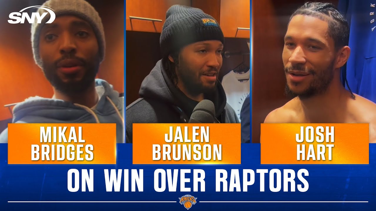Jalen Brunson, Mikal Bridges, and Josh Hart look forward to Christmas at the Garden | SNY