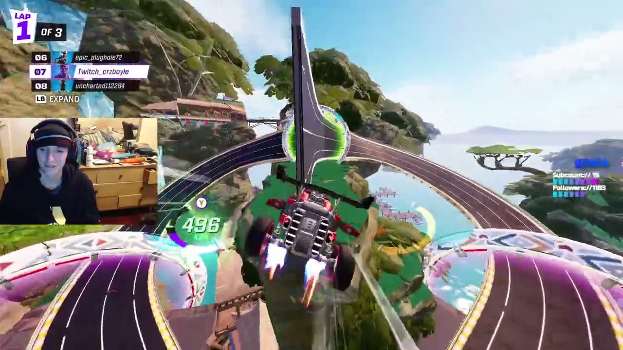 PLAYING ROCKET RACING - I HAVE A FACECAM