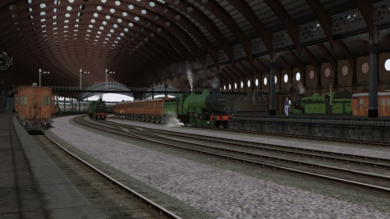 Great Northern Railway C1 Large Atlantic at York - Train Sim Classic Video Wallpaper