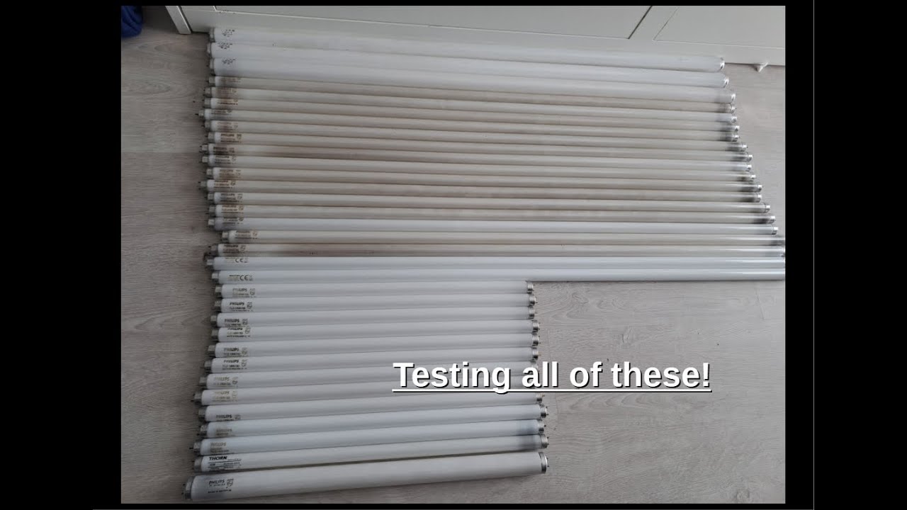 The ultimate lamp testing - testing 33 fluorescent tubes !!