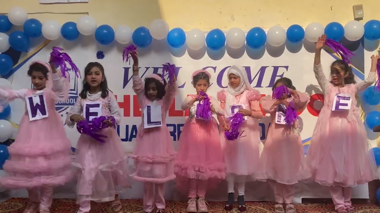 Welcome to The ILM School Daultala Grand Welcome #TheILMSchool #Daultala #Welcome #BlueAndWhiteTheme