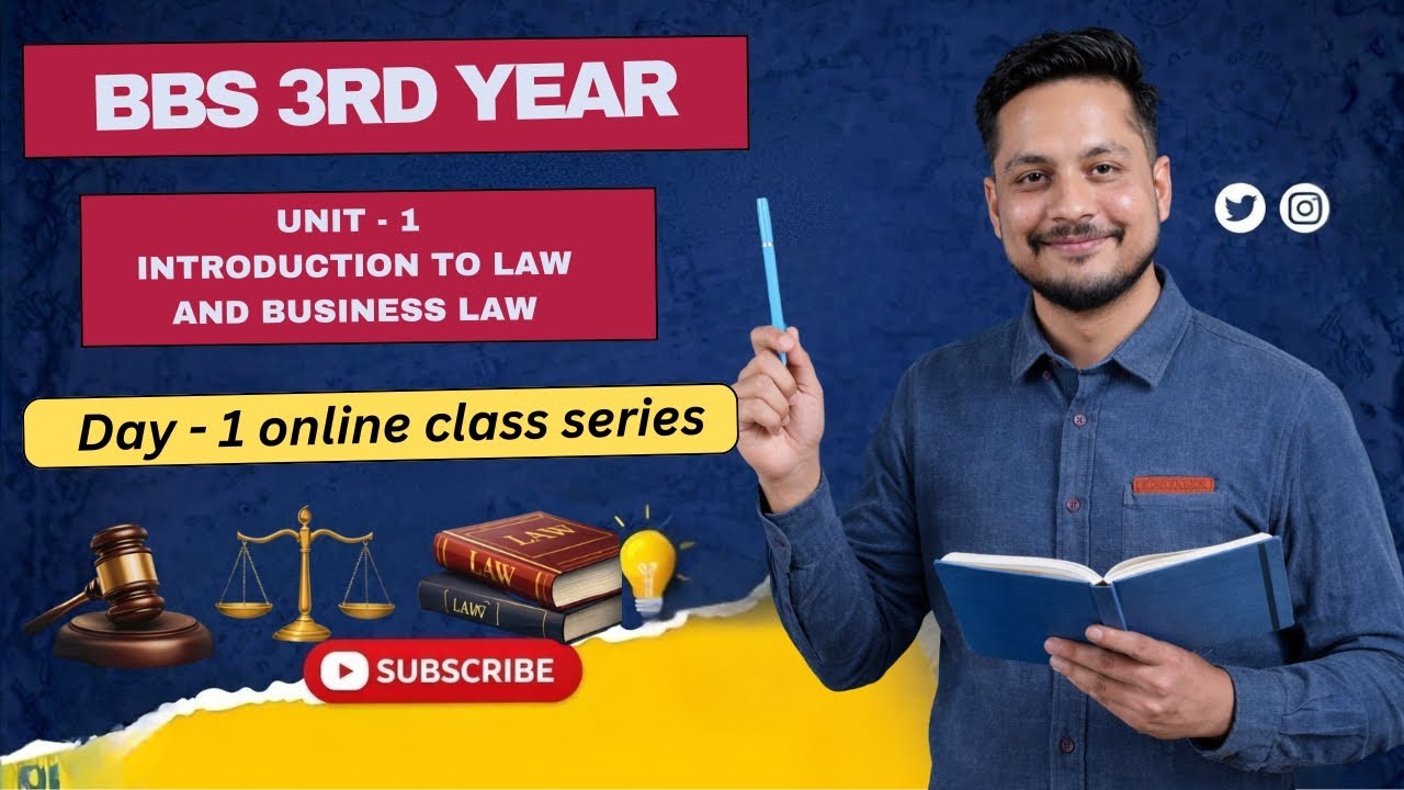 Meaning of law and Business law - BBS third year Business Law