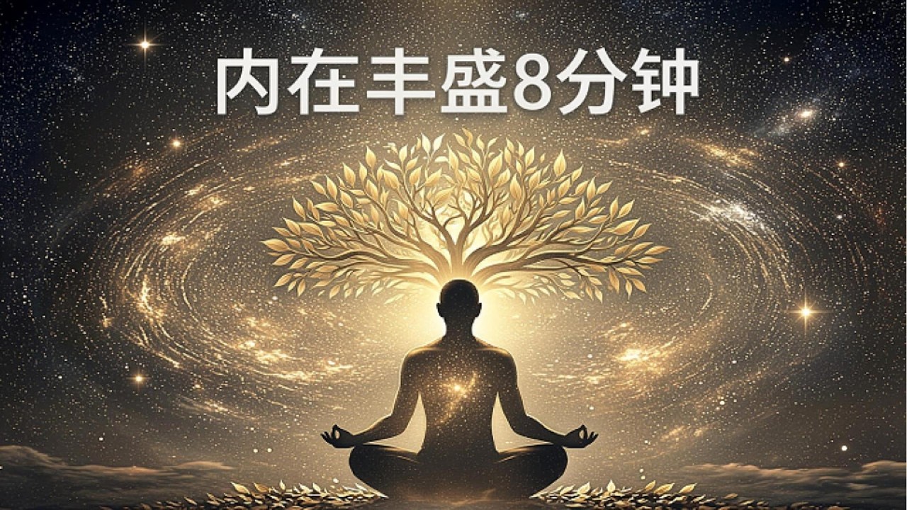 显化内在丰盛与富足冥想 | 8分钟连接宇宙无限资源，拥抱“我已圆满”的丰盛本源✨（丰盛心态重塑）