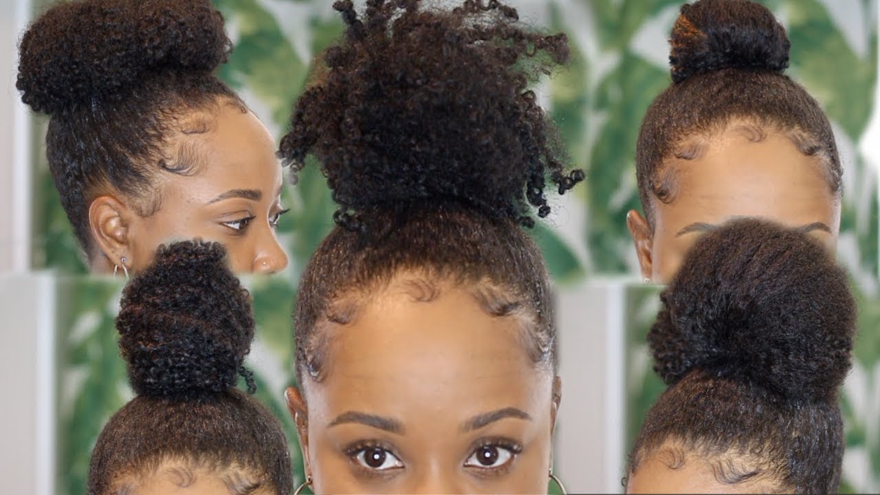 5 DIFFERENT WAYS TO WEAR A HIGH BUN WITH NATURAL HAIR
