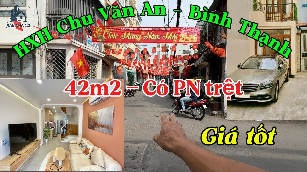 Bán nhà Bình Thạnh, HXH ngay Học Viện Thành Phố hẻm thông Bùi Đình Tuý.
