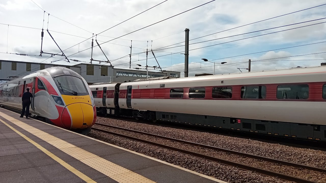 trains at Peterborough Station