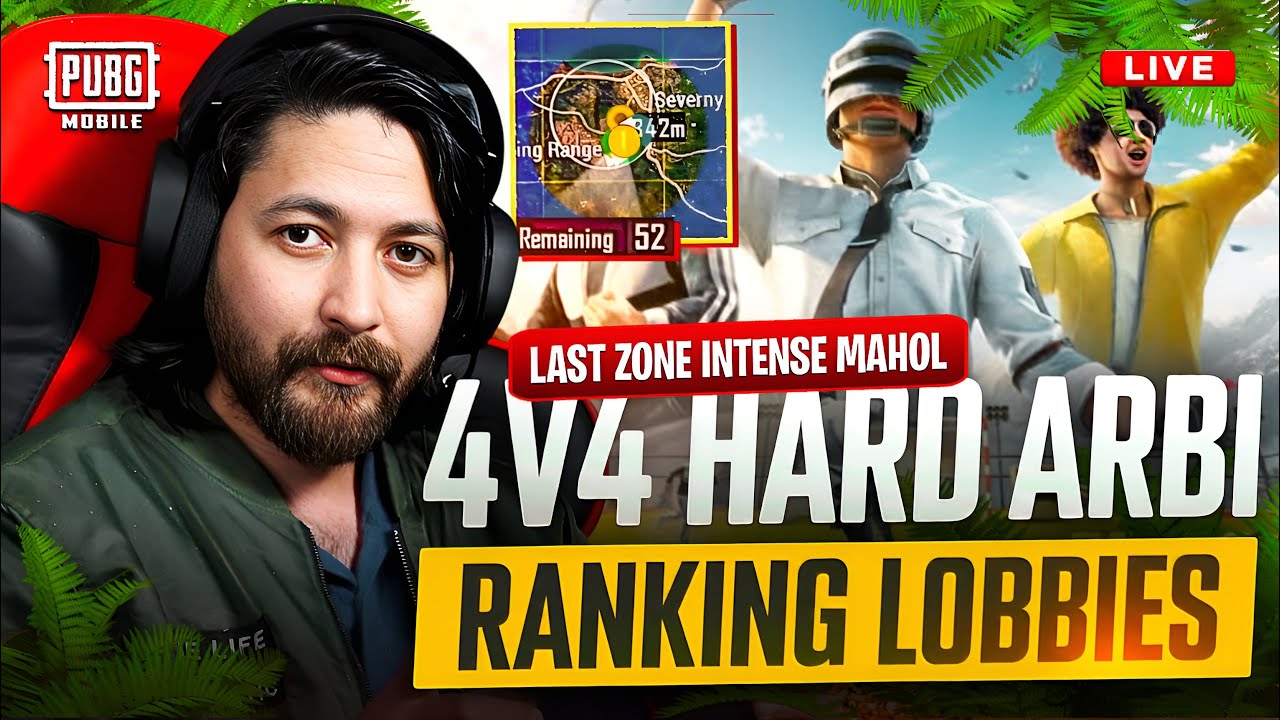 STREAM SNIPER LOBBIES | 4v4 HARD RANKING LOBBIES | TMG MARKHOR | PUBG Live Stream