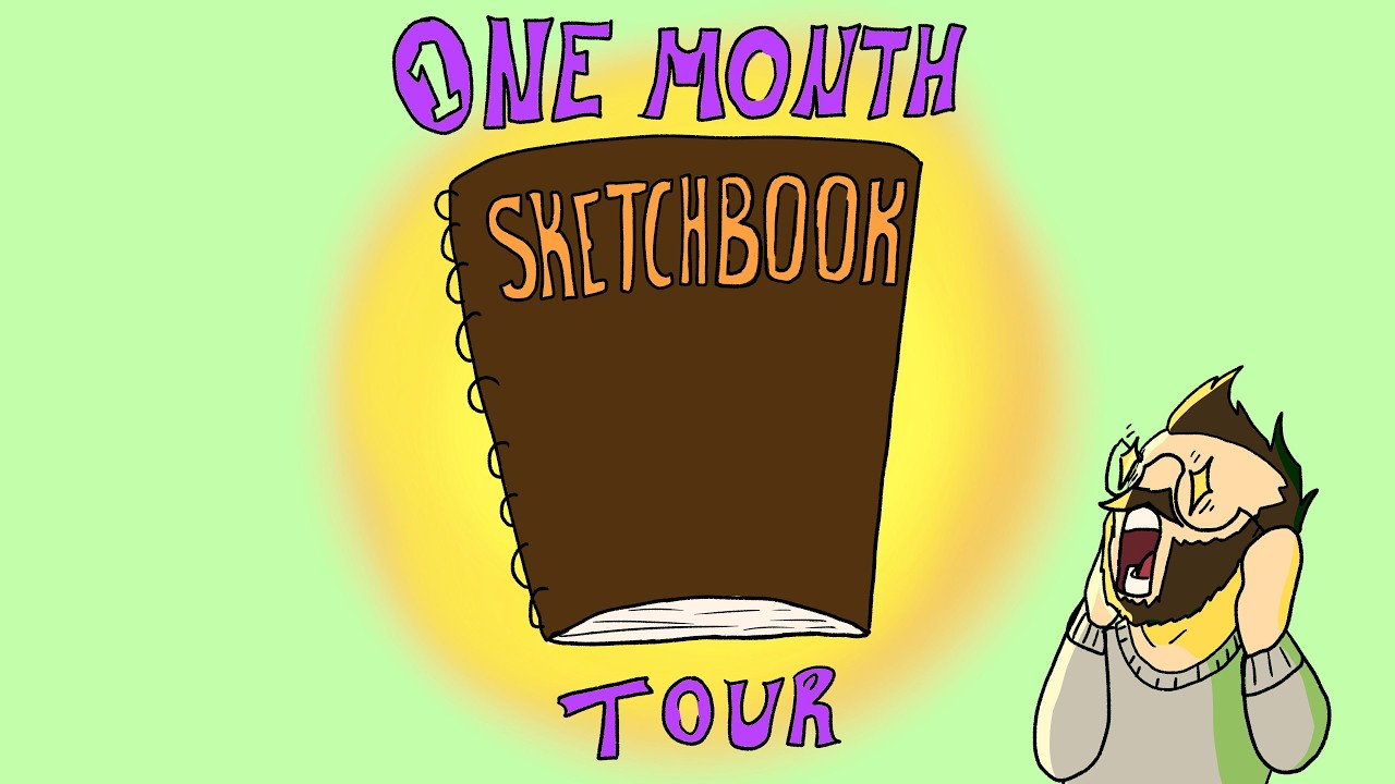 one month sketchbook tour!