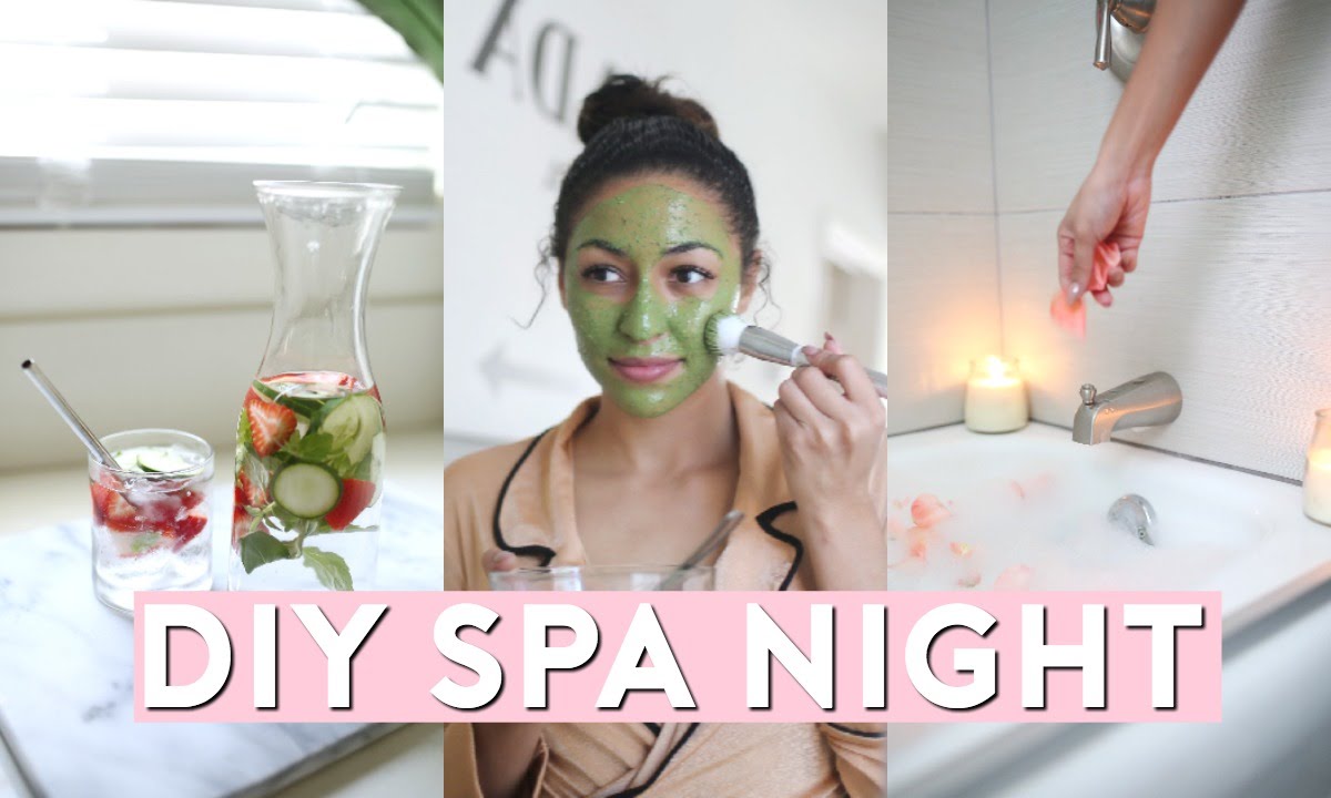DIY Spa Night In 3 Minutes | Quick Pamper Routine 🌜 💅🏻 🌿 💐