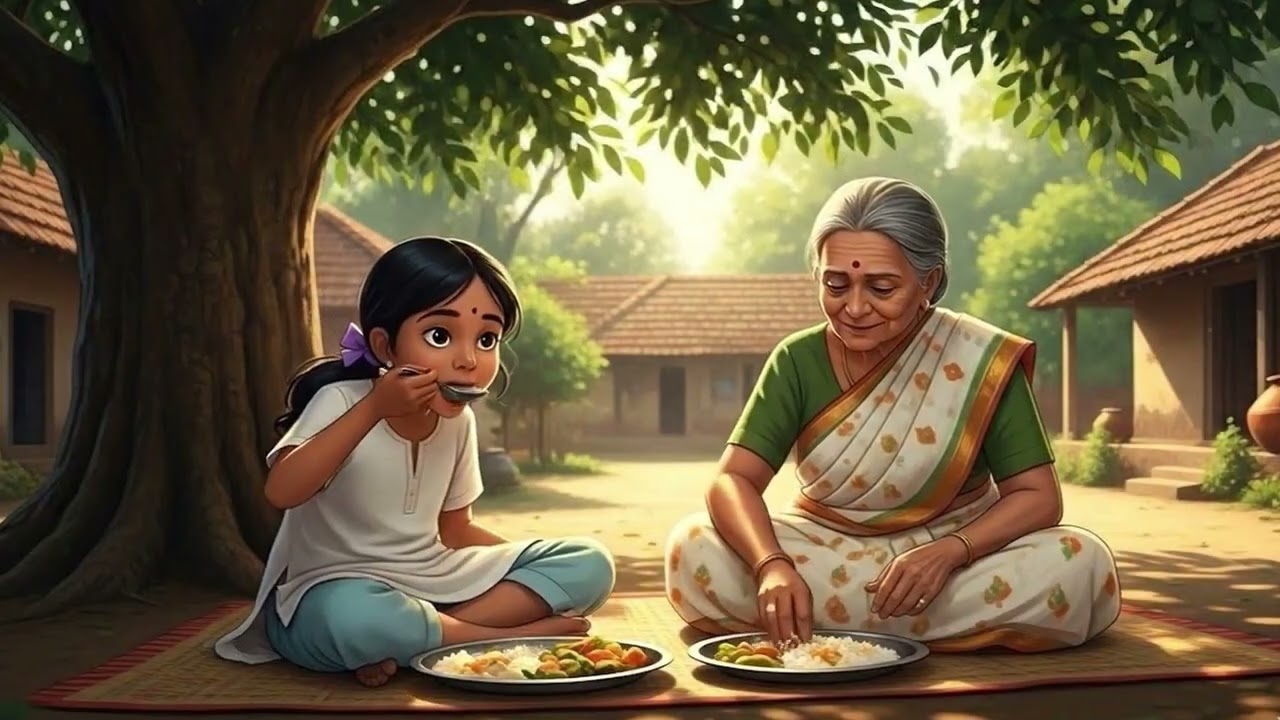 From Sunrise to Sunset 🌄 | Peaceful Indian Village Life | Ghibli Style Cozy Animation