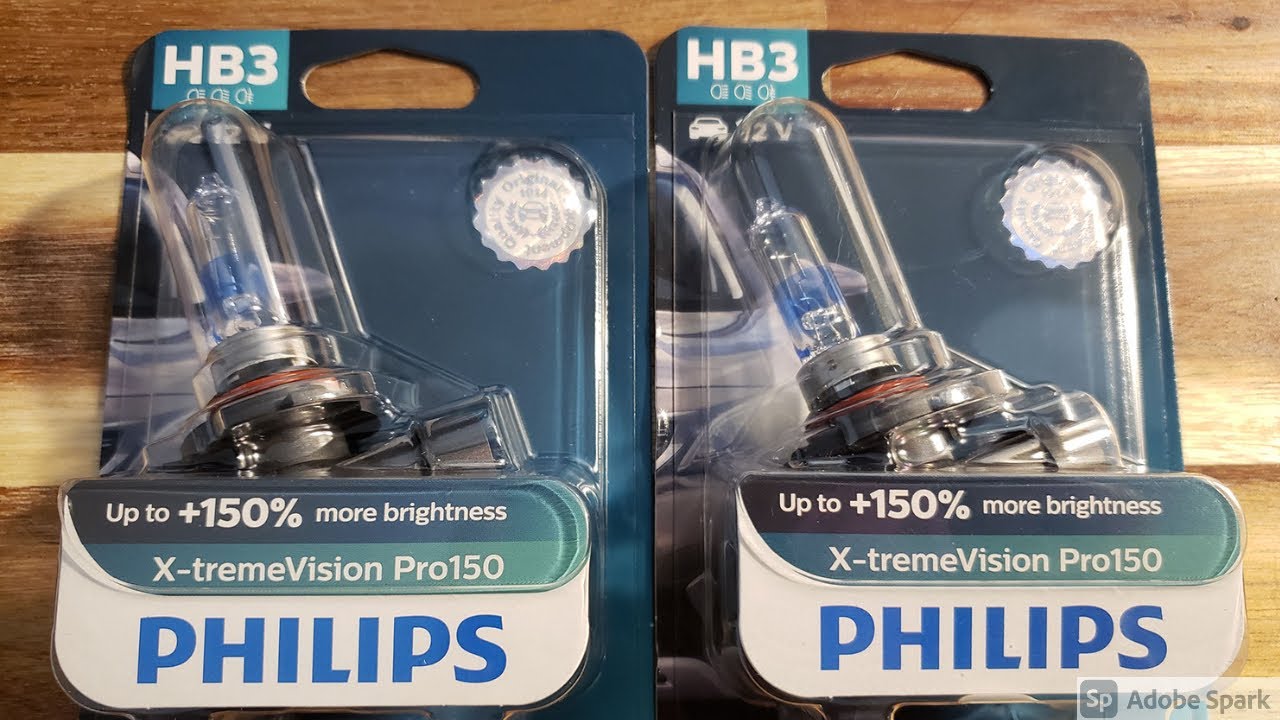 PHILIPS X-TREME VISION PRO150 150% BRIGHTER HALOGEN BULBS (LUX TEST)