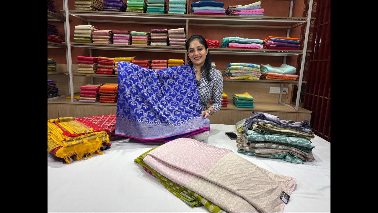 LIVE SESSION | Banarasi Saree Collections | #sareelove #kanchipattu