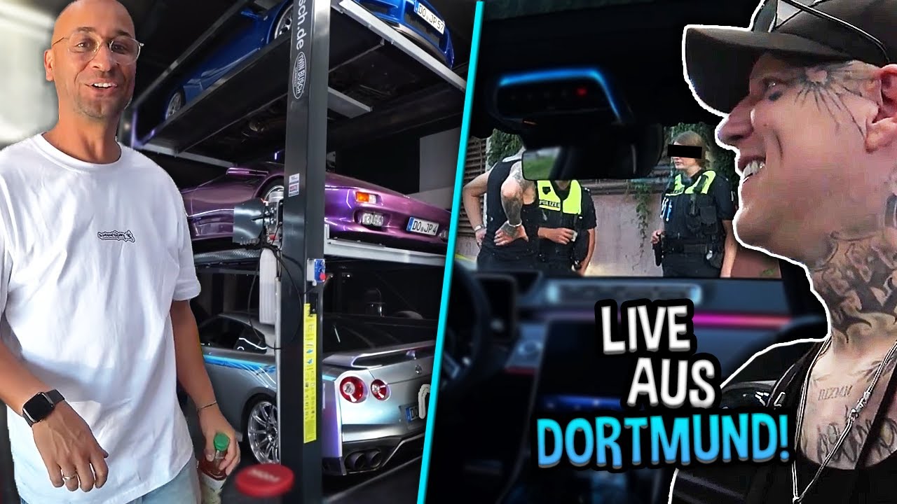 LIVE Polizeikontrolle! 😱🚨 Monte besucht JP Performance! 😍 | MontanaBlack IRL
