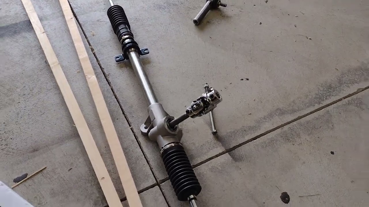 1985 rx7 GSL-SE rack and pinion steering conversion part 1
