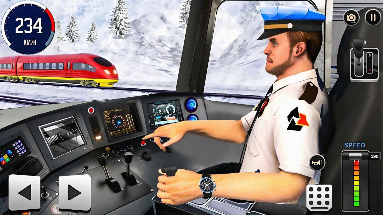 Euro Train Driver Simulator 3D - Passanger Train Route Driving 2025 : Android Gameplay