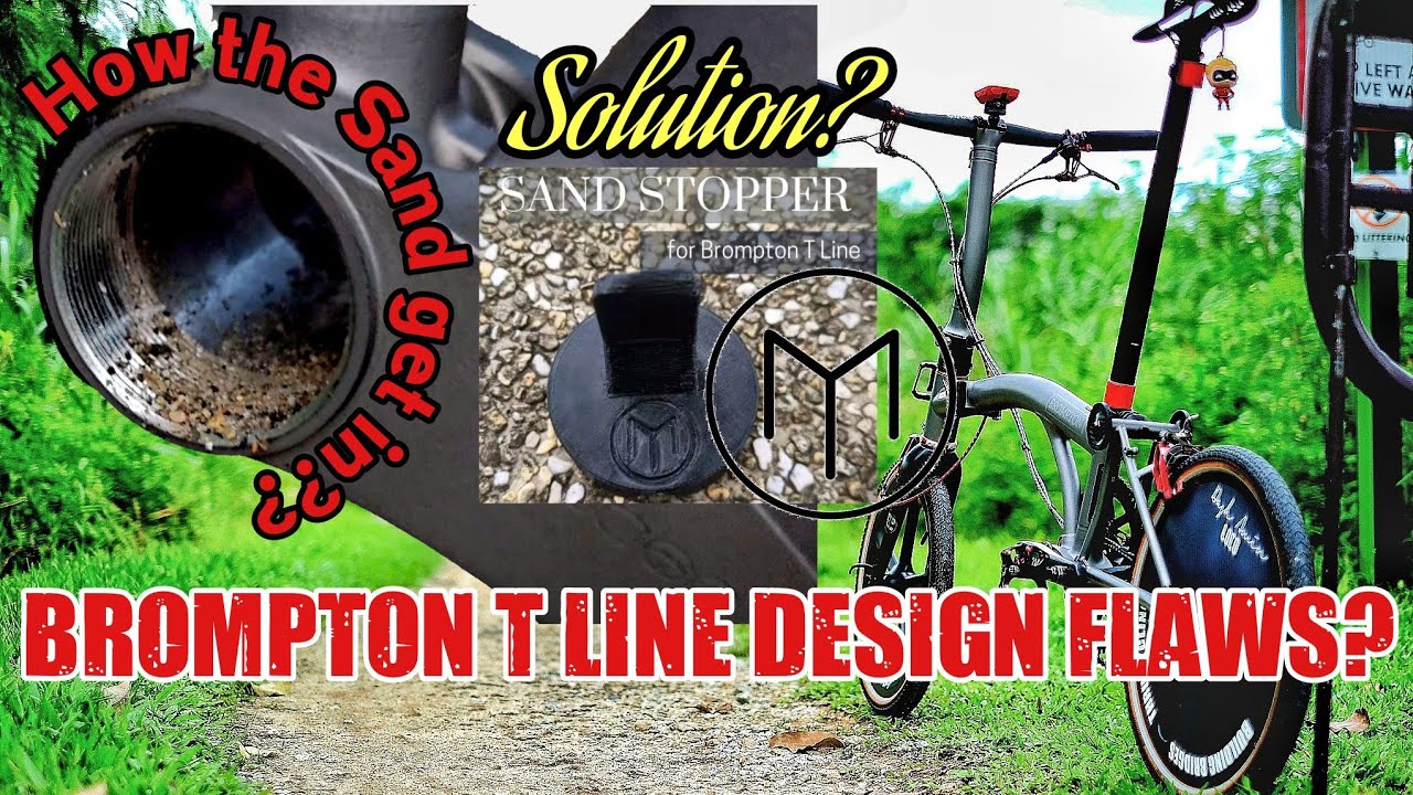 Недостатки конструкции Brompton T Line: песок и вода попадают в нижнюю часть каретки. Противопесо...