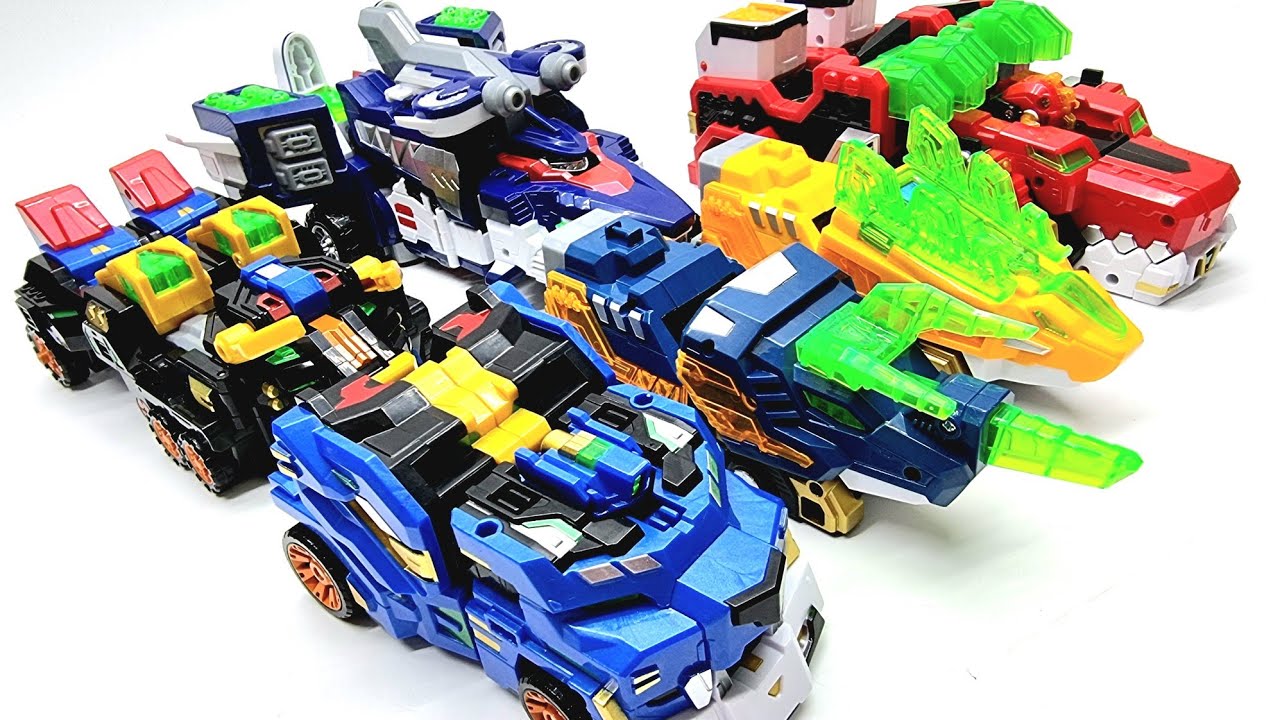 [미니특공대] MINI FORCE V RANGERS LEOBULLS V TRYNO V SHARKROSS V VOLT LEGEND KING V Robot Toys Combine