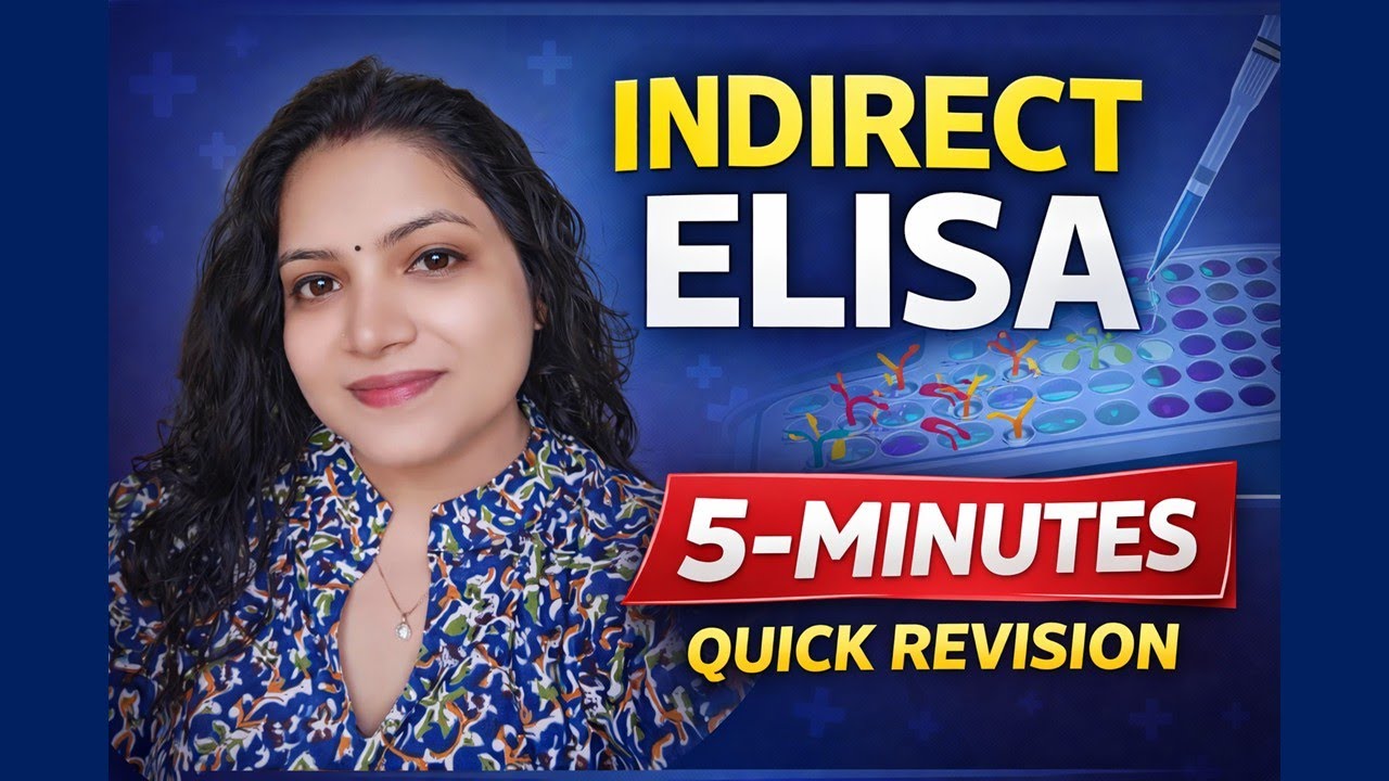 Indirect ELISA Explained | 5-Minute Quick Revision #immunology #csirnet #icmr #jrf #youtube #gate