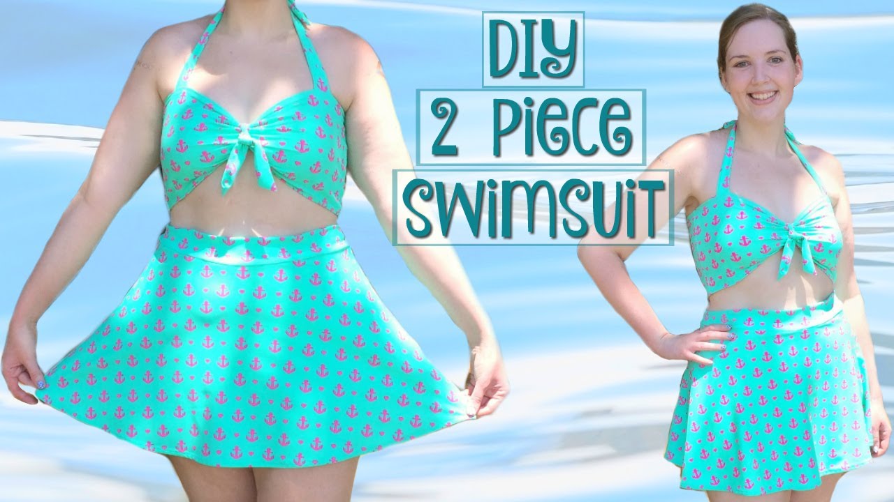 How to Make a 2 Piece High Waist Swimsuit | Retro Bathing Suit Sewing Tutorial