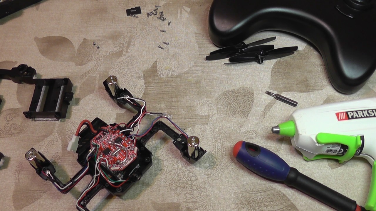 GTeng T901F Mini Quadcopter Full Disassemble and Camera Adjust - part2