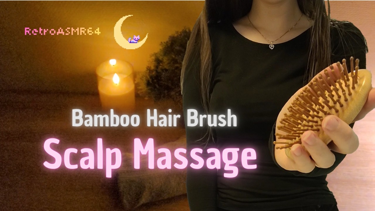 Relaxing Scalp Massage & Hair Brushing ASMR | Personal Attention, Side-to-side, Soft Spoken