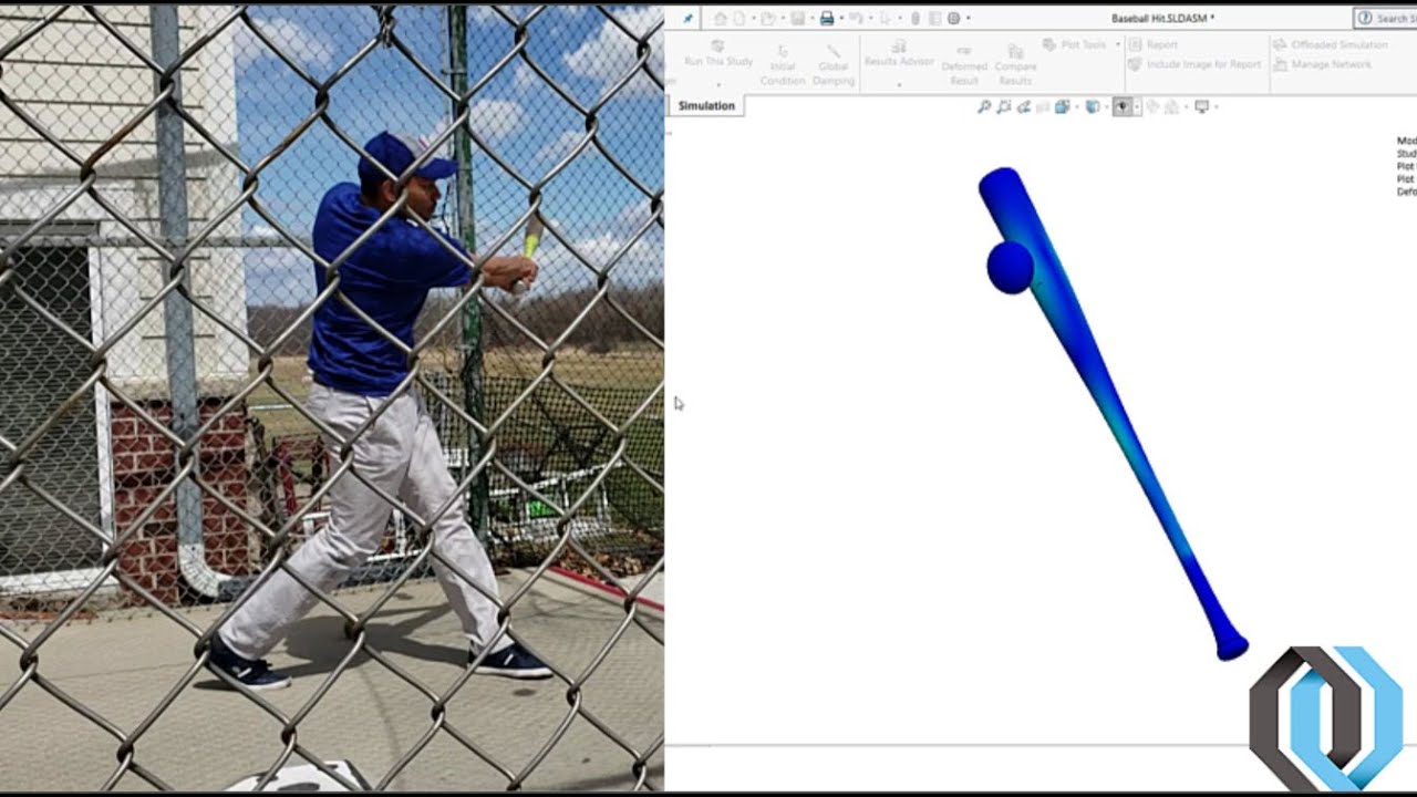 SolidWorks Simulation Premium hits a Line Drive with Nonlinear Dynamics
