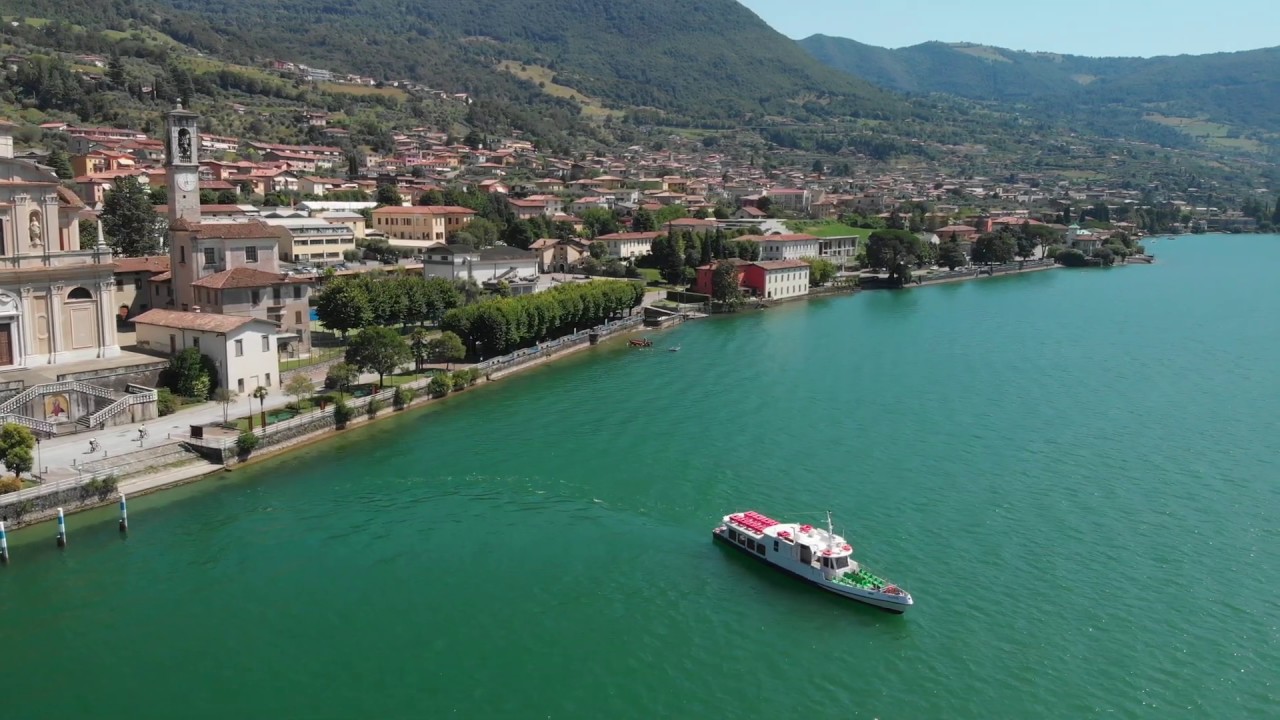 Lake Iseo, Italy. Smaller Lake between Lake Como and Lake Garda