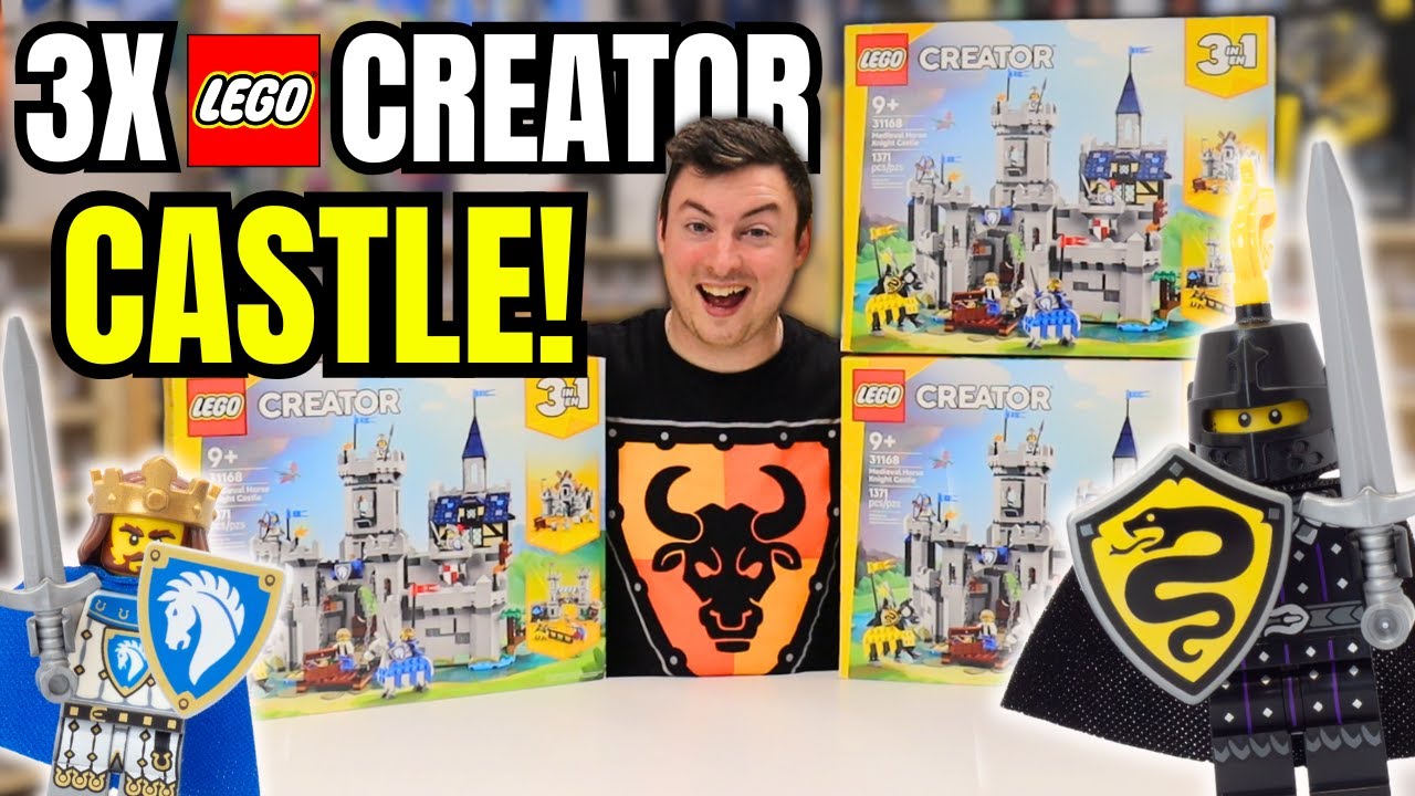Lego Creator Horse Knight Castle 3X Set Review 31168 | All 3 BUILDS!