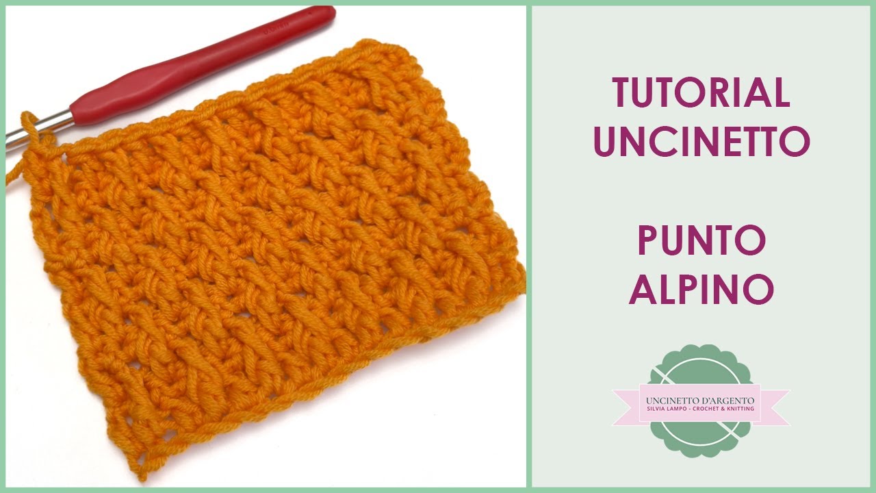 Come fare il Punto Alpino all'uncinetto: tutorial completo | Uncinetto d'Argento