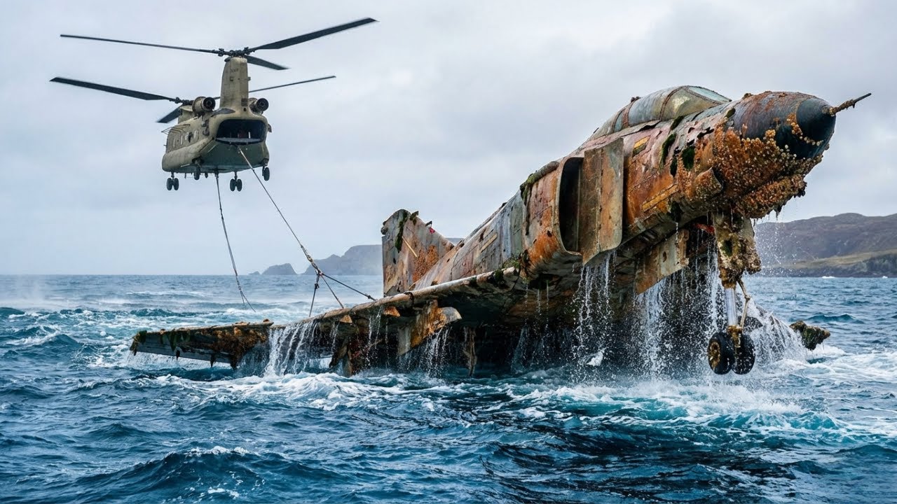 Deep-Sea Aircraft Recovery &mdash; Turning a Barnacle-Covered Wreck Into a Futuristic Jet Fighter!