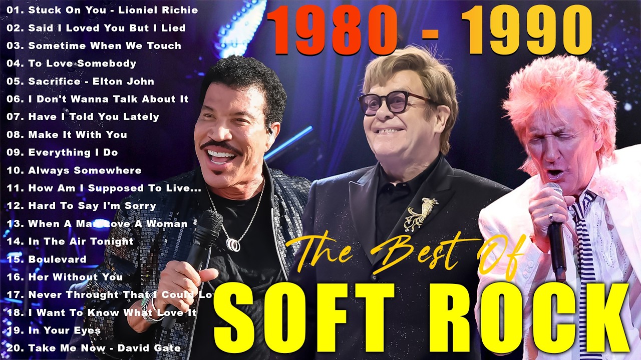Phil Collins, Lionel Richie, Bee Gees , Eric Clapton, Elton John   Soft Rock Full Album 70s, 80s, 90