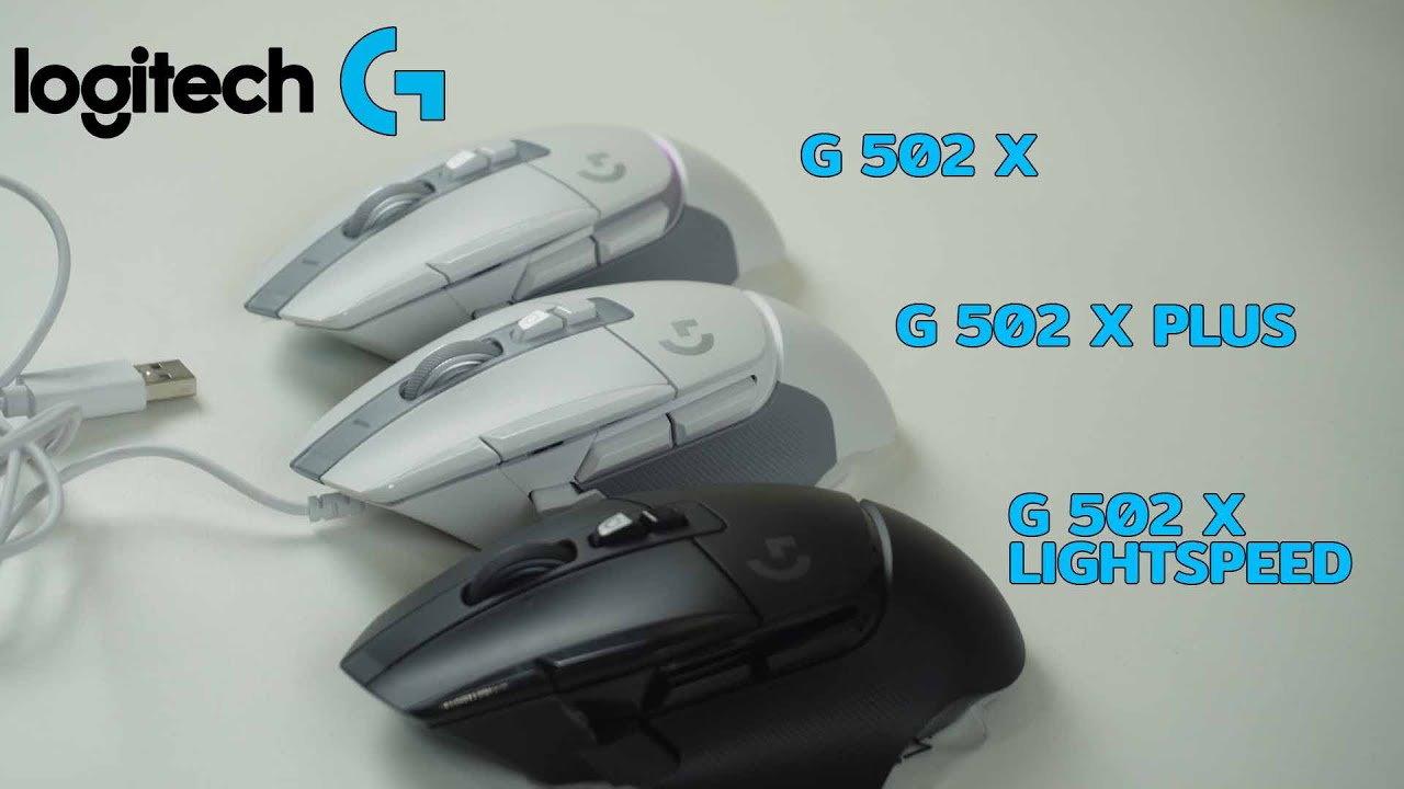 เปรียบเทียบเมาส์ LOGITECH G502 X,G502 X PLUS,G502 X LIGHTSPEED 🖱️🌈✨เมาส์เกมมิ่งมีไฟ  RGB