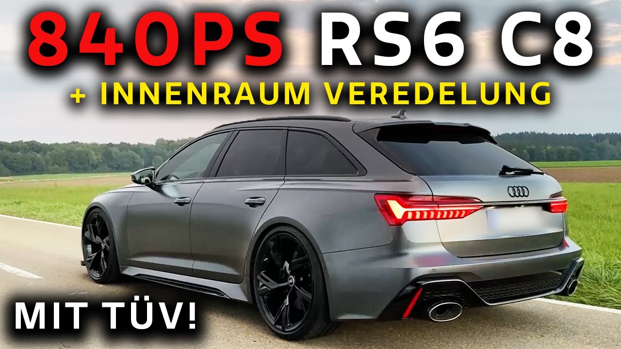 840PS mit TÜV & INNENRAUM neu! - LOUD Audi RS6 C8 - Legale Abgasanlage - Sound & Revs - BTM Turbo