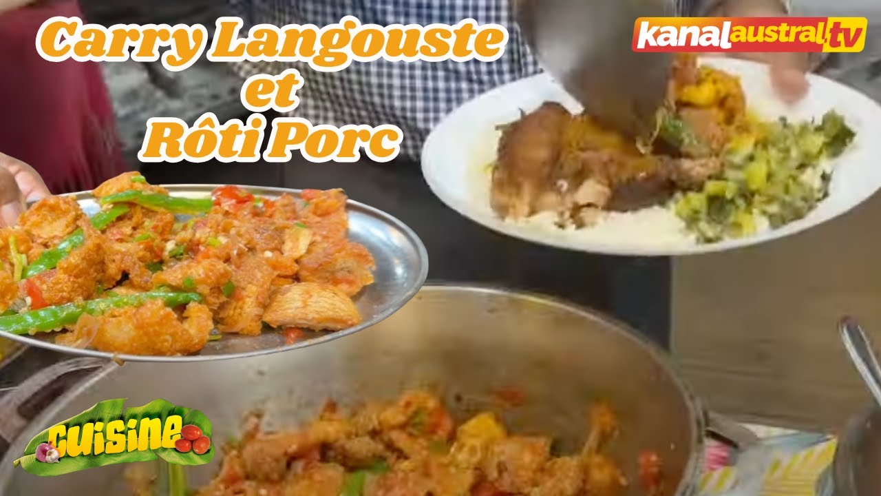 Cuisine - Carry Langouste et Rôti Porc
