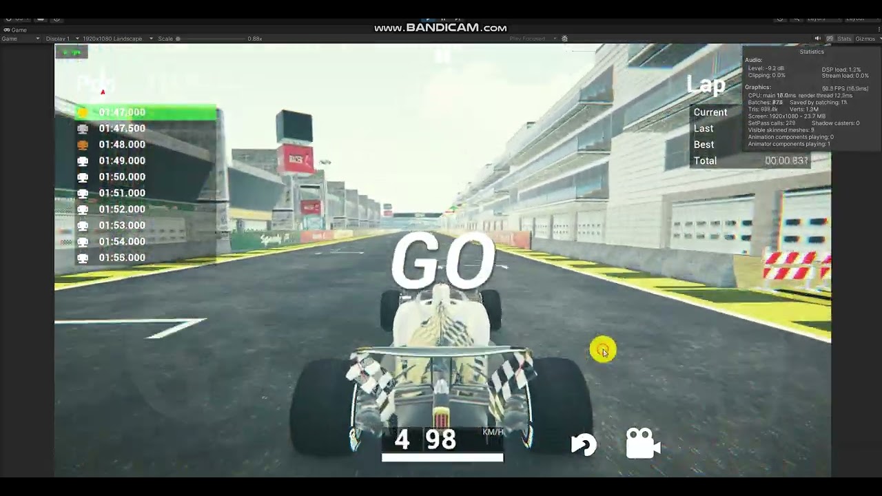 MAS Racing F1 style car game Update