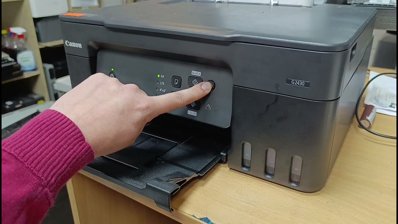Canon G2430 калибровка печатающих головок!