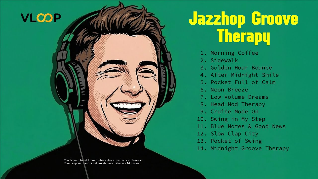 Jazzhop Groove Therapy  | ☕ Chill Beats for Relax, Work, Study & Late Night Vibes  | VLOOP