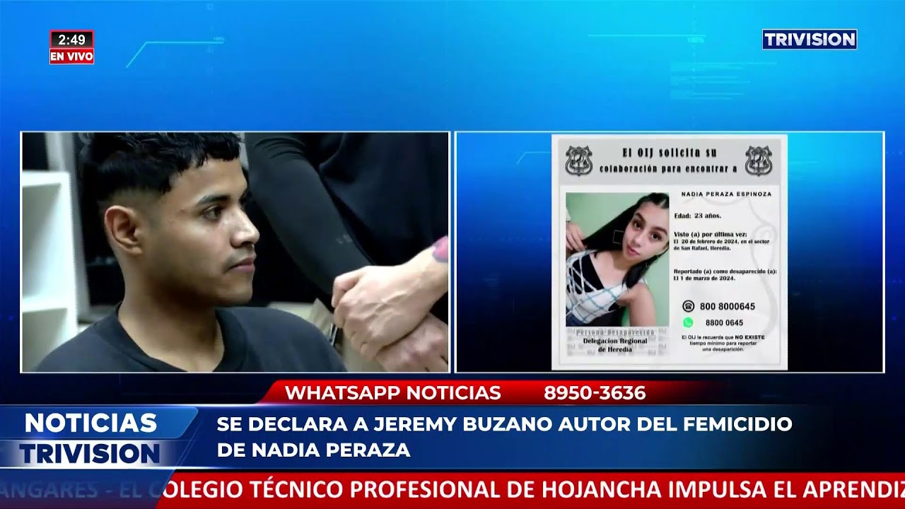 El Tribunal Penal de Heredia leerá el por tanto en el juicio por el femicidio de Nadia.