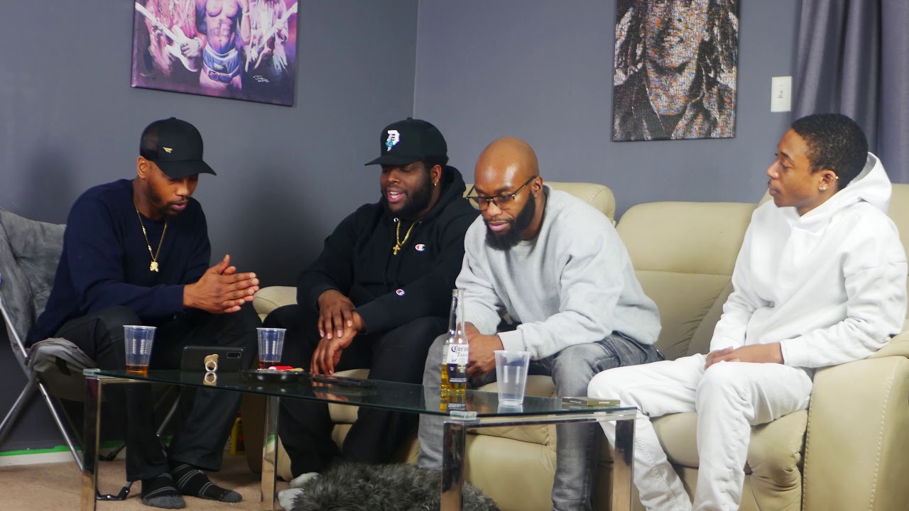 Black men discussing Growing up without Father's