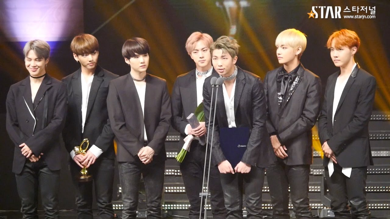 [스타영상] 방탄소년단 수상 소감, '아미 사랑해'