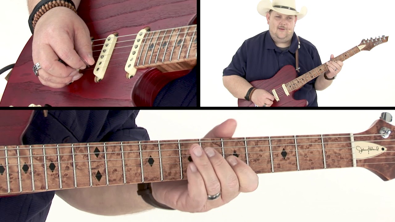 Johnny Hiland Guitar Lesson - Working Man in A Intro Breakdown - Ten Gallon Guitar