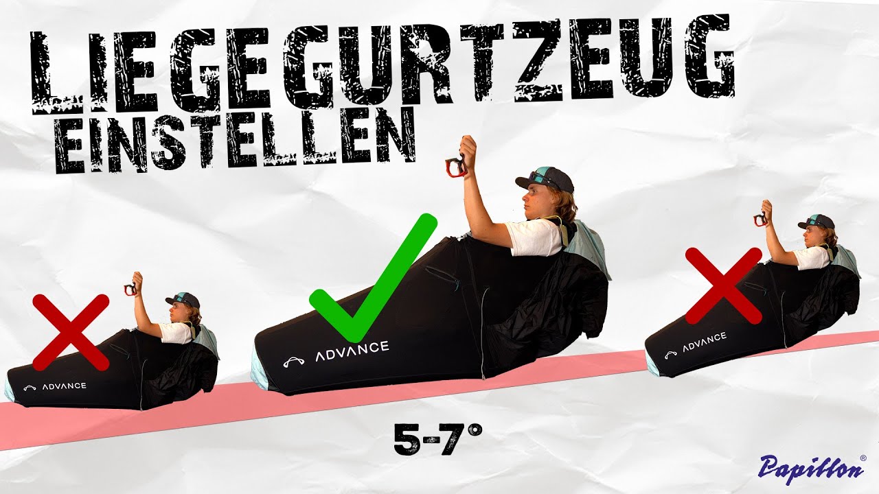 Liegegurtzeug richtig einstellen // Paragliding Tipps und Tricks
