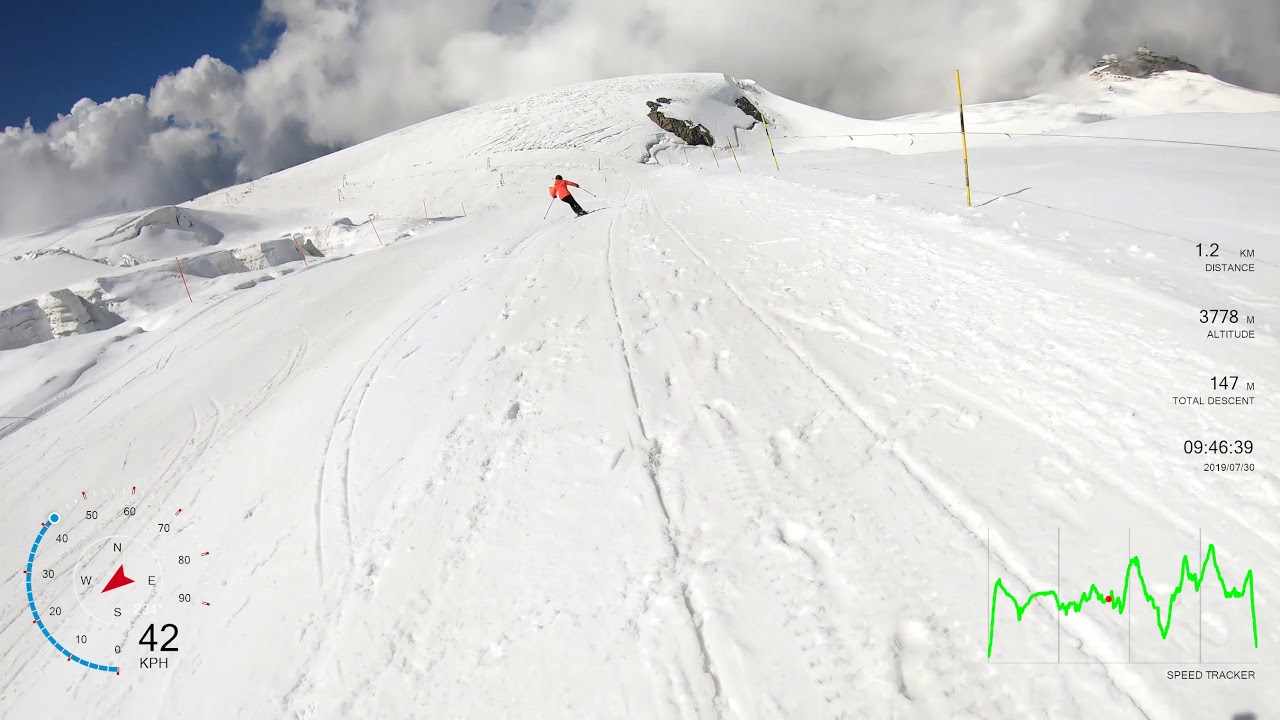 Matterhorn Glacier Paradise - Summer Snowboarding - Top to Bottom
