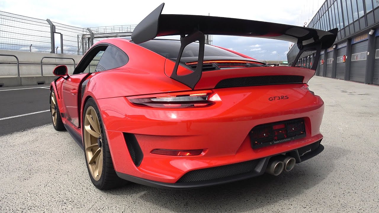 Porsche 991.2 GT3 RS with FULL Akrapovic Titanium Exhaust! Revs & Accelerations!